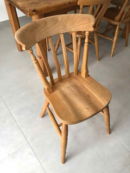 Photo of free Dining table and 6 chairs (Raynes park) #3