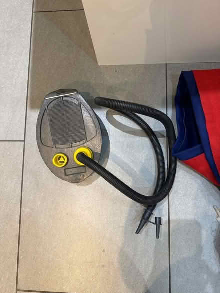 Photo of free Old double airbed & foot pump (Woodley RG6) #1