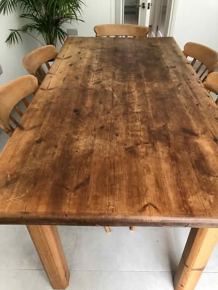 Photo of free Dining table and 6 chairs (Raynes park) #1