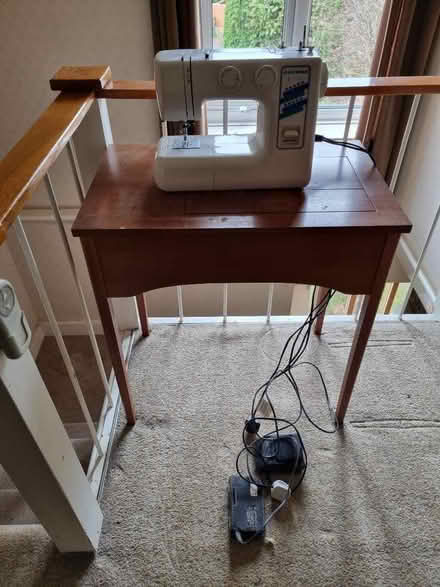Photo of free Janome electric sewing machine and table (Hurst Green RH8) #2