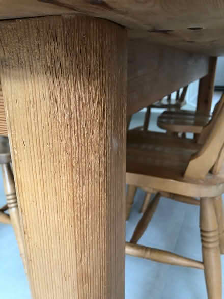 Photo of free Dining table and 6 chairs (Raynes park) #2