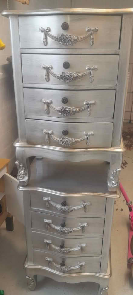 Photo of free Silver bedside tables set of 2 (Lea Cross SY5) #1