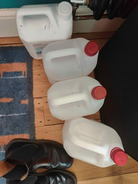 Photo of free 5 litre plastic containers (Hertford SG13) #1