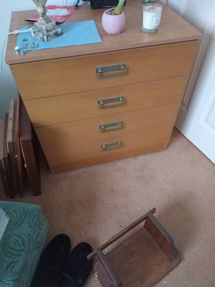 Photo of free Table and 4 chairs + set of drawers (Cosby LE9) #1