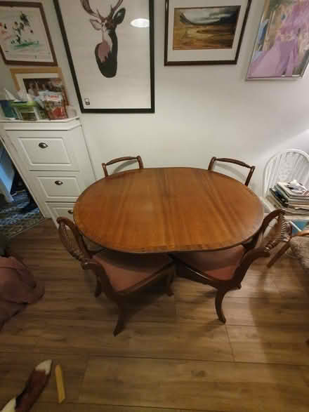 Photo of free Dining table and four chairs (TN34 Halton (West Hill - Ore)) #1