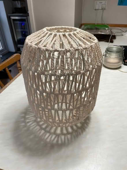 Photo of free Lamp shade, white woven string (London Rd, HW HP11) #2