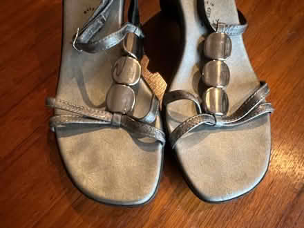 Photo of free Ladies Sandals Gray/Silvery Trim (Reston Lake Anne vicinity) #1