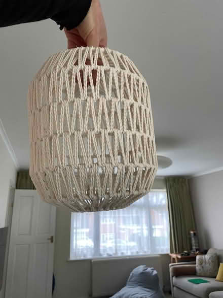 Photo of free Lamp shade, white woven string (London Rd, HW HP11) #3