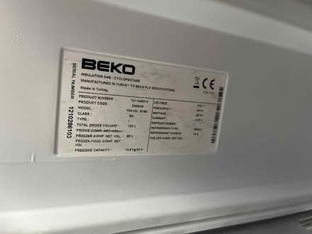 Photo of free Beko under counter freezer (Teddington TW11) #4