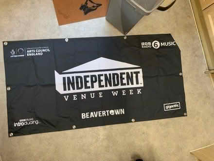 Photo of free Black canvas Banner - IVW24 (Hackney central) #1