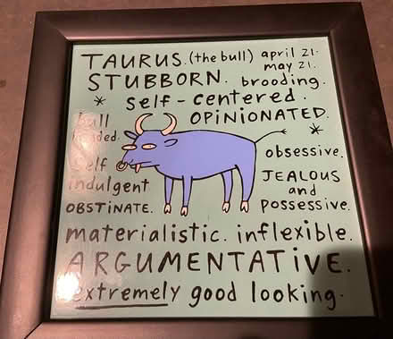 Photo of free Taurus Clay Plaque (Westwood) #1