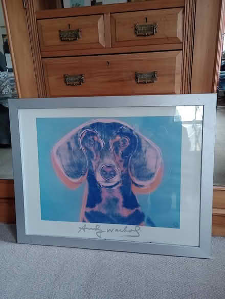 Photo of free Andy Warhol poster in frame (Wirksworth DE4) #1