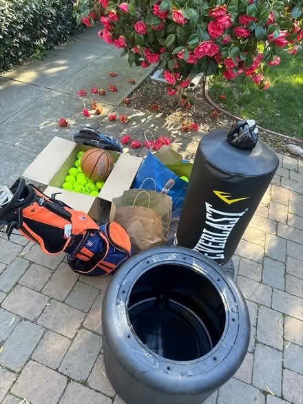 Photo of free sports stuff on curb (college terrace) #1