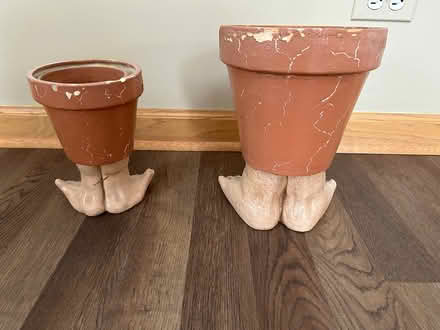 Photo of free Two funny planters (Dundee & Hicks Palatine) #2