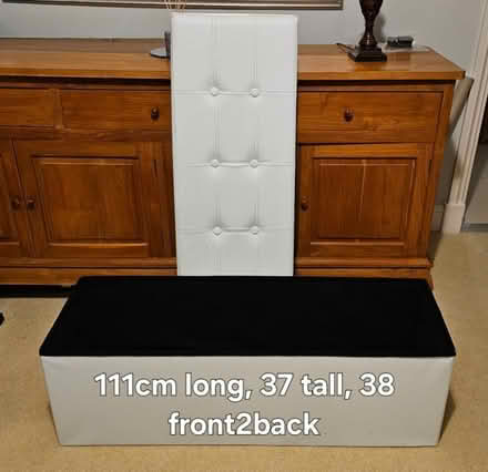 Photo of free White bed-/store/toy/blanket-box, with fire labels (Townsend AL3) #2