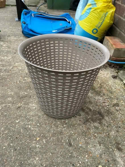 Photo of free Plastic wicker effect bin (Seaford) #1