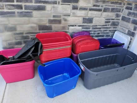 Photo of free Plastic boxes with lids (Miami township) #1