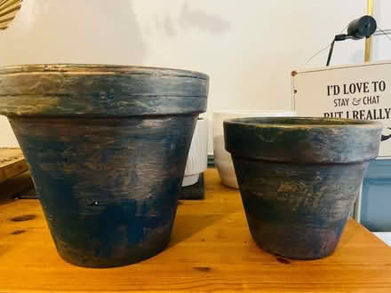 Photo of free 2 x plant pots (Liss Uk) #1