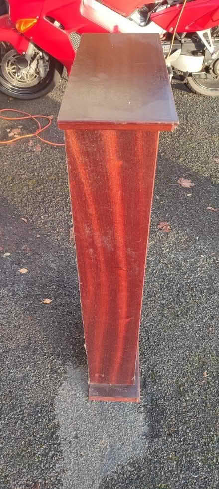 Photo of free Mahogony CD/DVD tower (Neston - CH64) #1