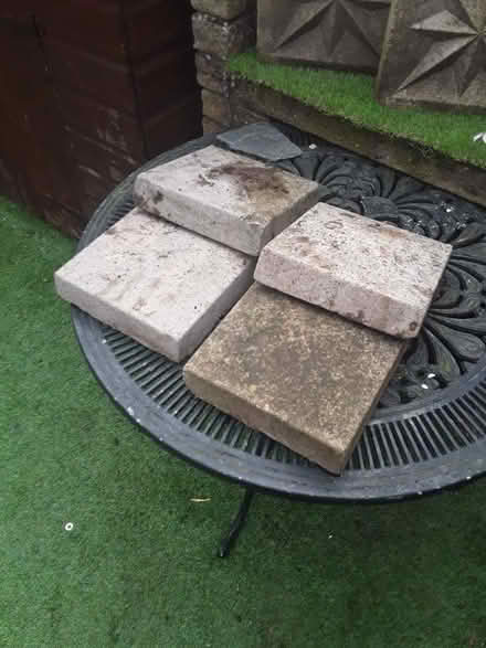 Photo of free 220mm square x 50mm capping stones (Churchgate EN8) #1