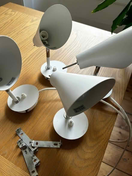 Photo of free 4 white wall lights. (Law DD3) #1