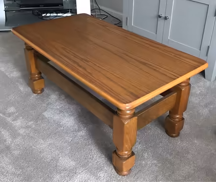 Photo of free Wooden coffee table (west Maidstone ME16 8) #1