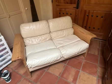 Photo of free leather love seat (North side) #1