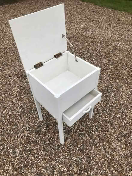 Photo of free Vintage sewing box cabinet with drawer beneath (Latchingdon CM3) #1