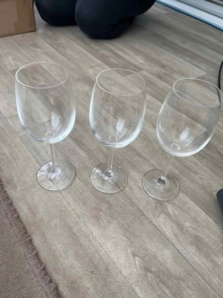 Photo of free 3 Large wine glasses (Seaford) #1