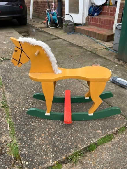 Photo of free Wooden rocking horse (Seaford) #1