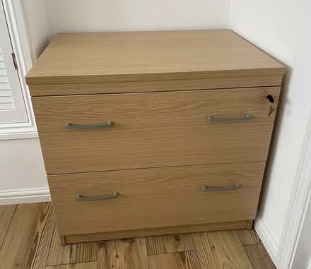 Photo of free Oak effect lockable filing drawers (Thundridge) #1