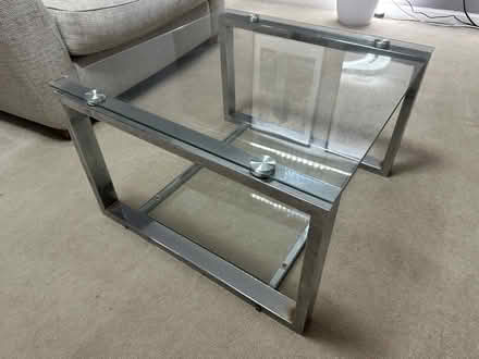 Photo of free Chrome & Glass Coffee Table (B38, Kings Norton) #1