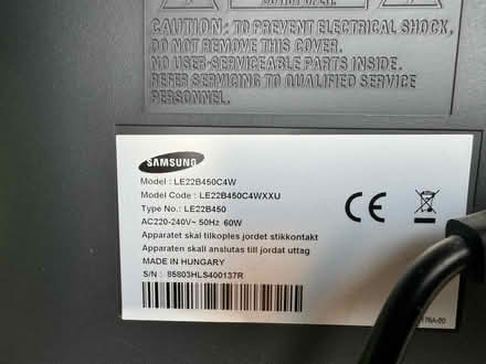 Photo of free Samsung tv 22 inch (Bermondsey) #1