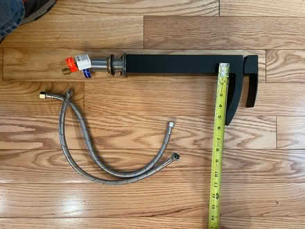 Photo of free Tall black bathroom faucet (North Waltham) #4