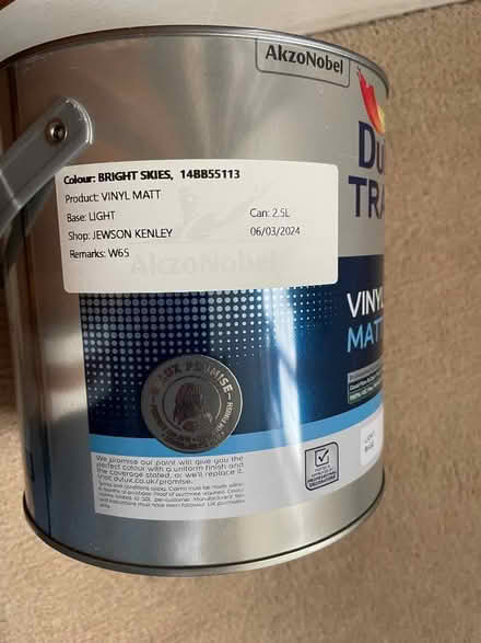 Photo of free Can of light blue paint (Purley CR8) #1