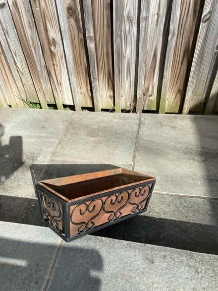 Photo of free Metal flower box (Capitol Hill, Duncan St NE) #3