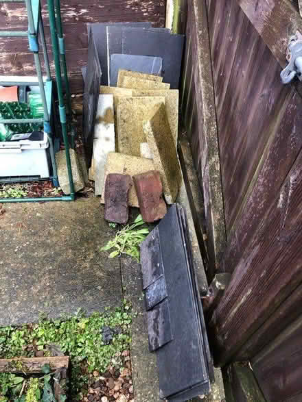 Photo of free Slates, paving slab offcuts, rubble (Broadclyst) #1
