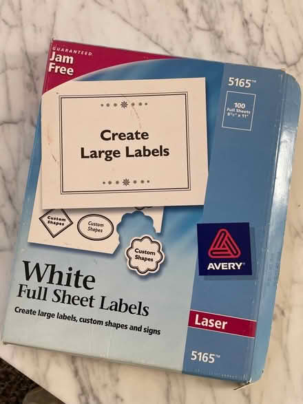 Photo of free Full sheet labels (North Berkeley) #1