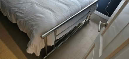 Photo of free King Sized Metal Bed Frame. (Woodhouse Mill S13) #4