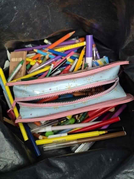 Photo of free Bag coloured pens, pencils, crayons (Lewes BN7) #1