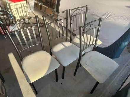 Photo of free 4 kitchen chairs and tv cabinet (Upper Caboolture) #1