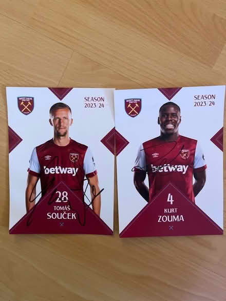 Photo of free West Ham Signed Autographs (TW9) #1