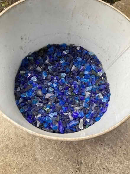 Photo of free Crushed blue glass (Cheadle Hulme SK8) #2