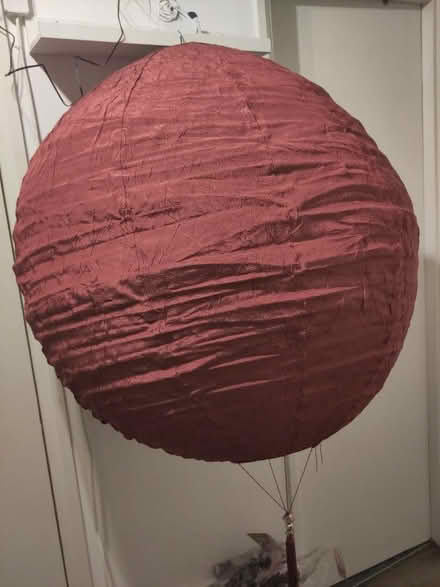 Photo of free Large red hanging lampshade (Enfield EN2) #1
