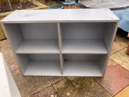 Photo of free Used grey cabinet with shelves. (Barton OX3) #1
