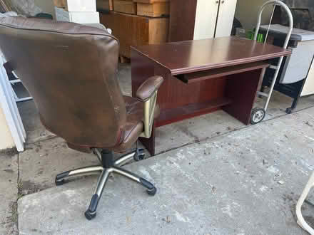 Photo of free Wood desk and chair (Palos verdes estates) #1