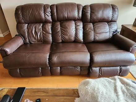 Photo of free Leather Couch (Reston, across from hospital) #1