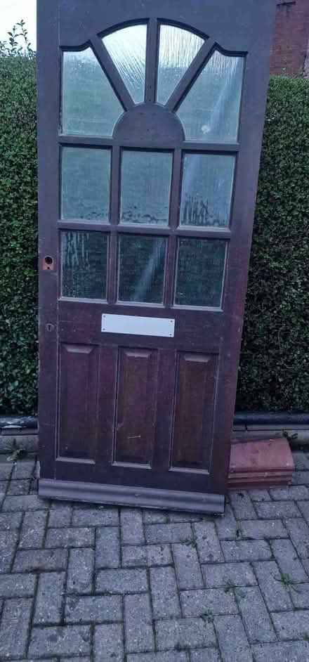 Photo of free Hardwood Door (Wombwell S73) #1