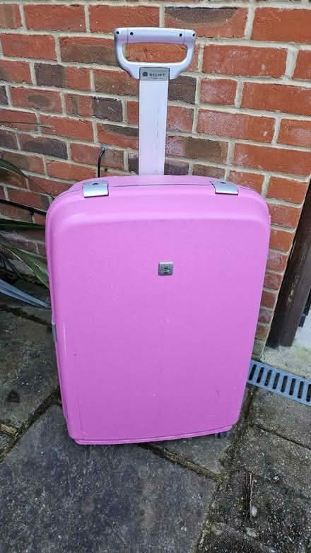 Photo of free Pink hard shell suitcase (PO19) #1