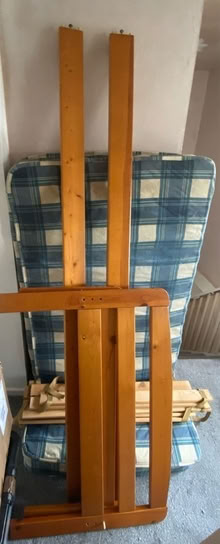 Photo of free Single wooden bed frame (AL7) #2
